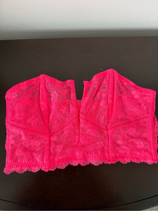 Victoria's Secret Other - Victoria's Secret Hot Pink Lace Bustier Bralette
